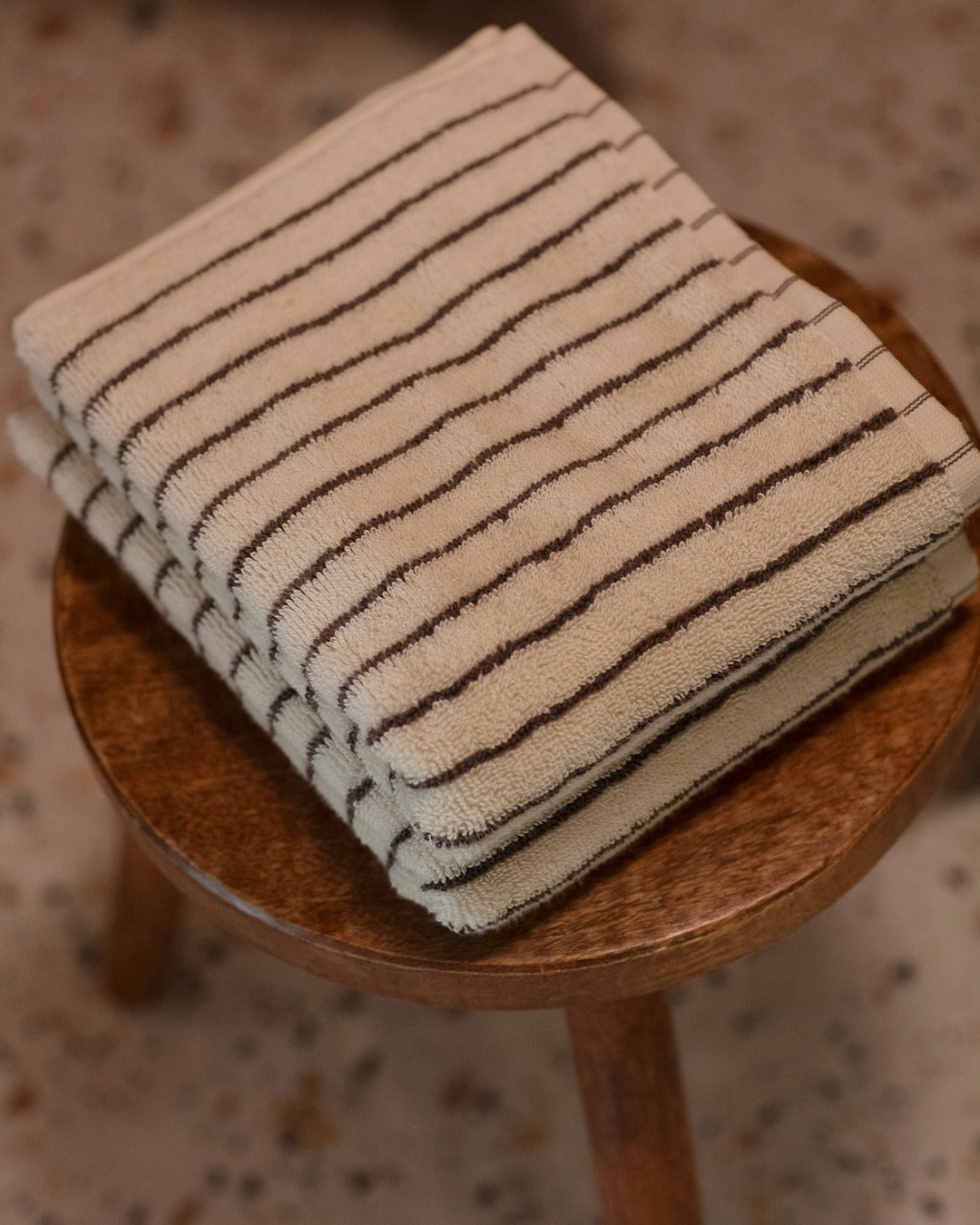 Perlemor/Kastanje Håndklepakke (4 stk)