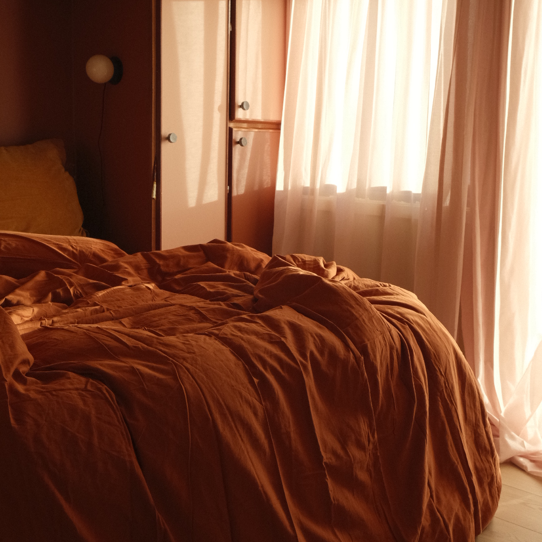 Rustrød Sengetøypakke