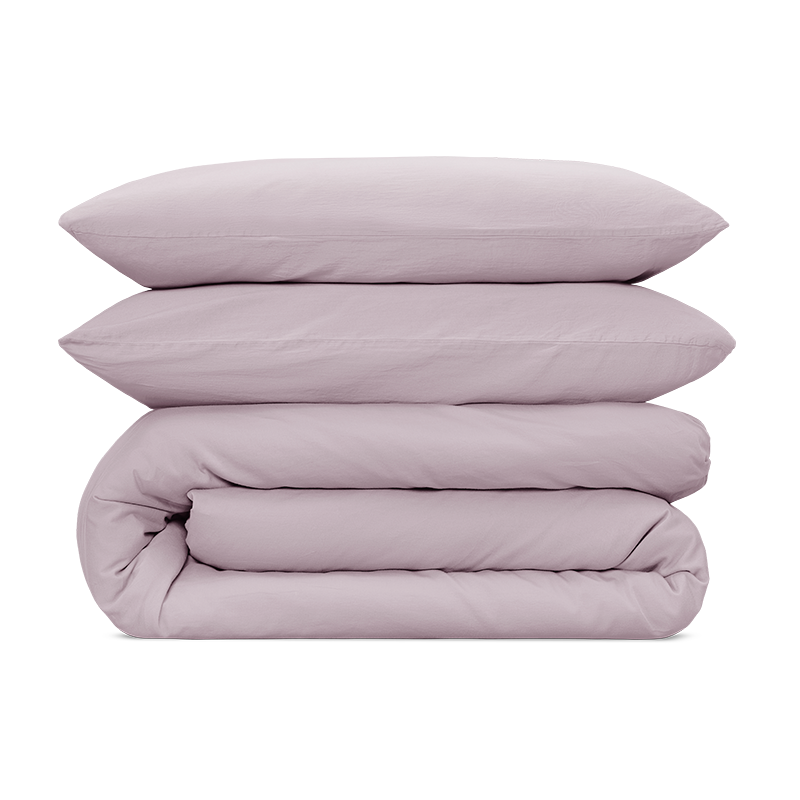 Sengesett i matt sateng Støvlilla