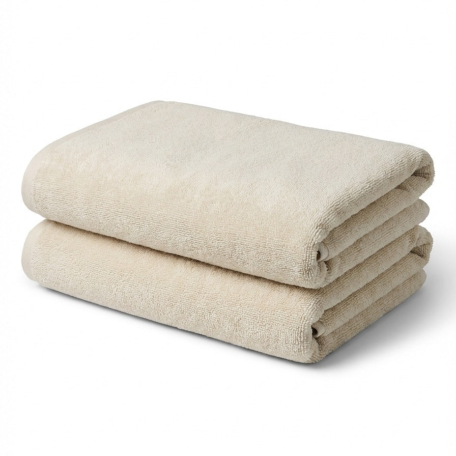 Klassiske dusjhåndklær (2 stk) Perlemor