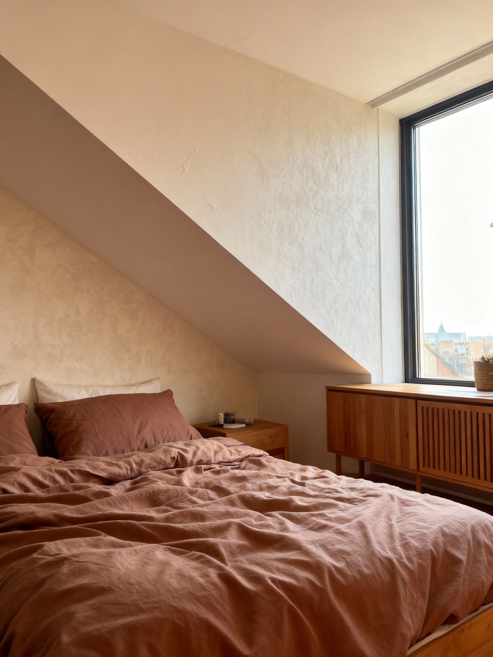 Terrakotta Sengesett i Flanell