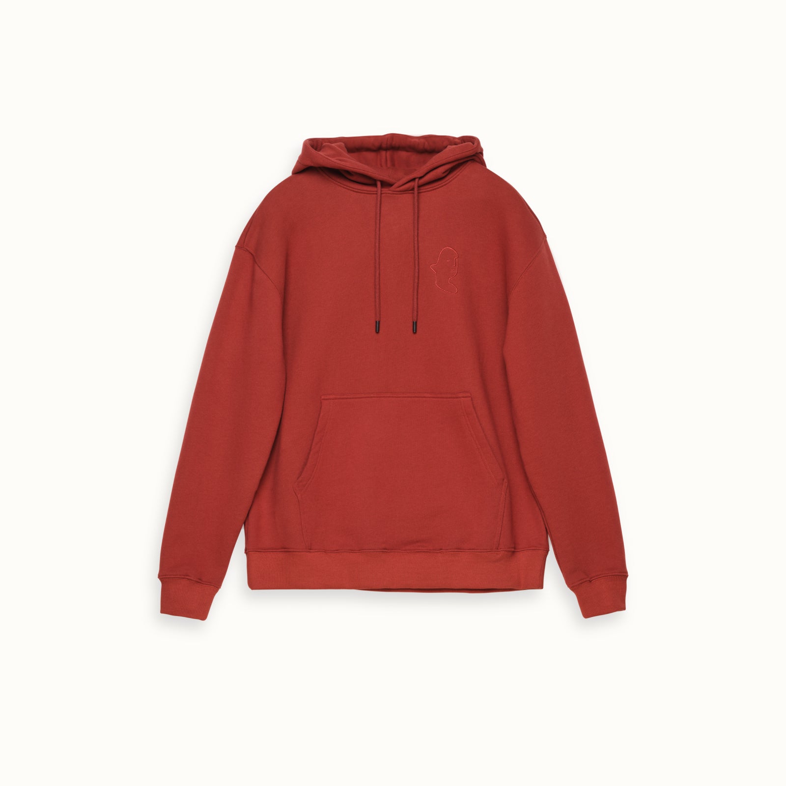 Rossow Hoodie Unisex Rustrød