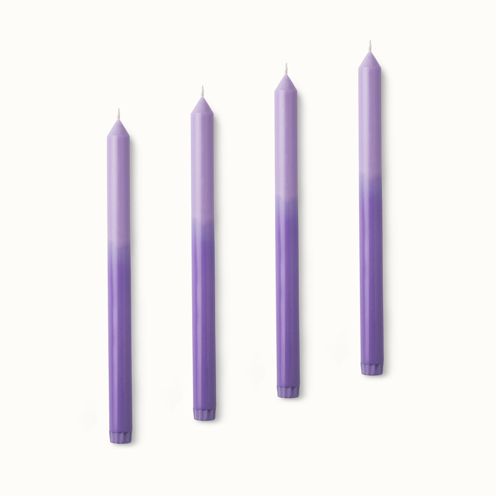 Duo stearinlys - 4 stk. Irislilla / Syrinlilla