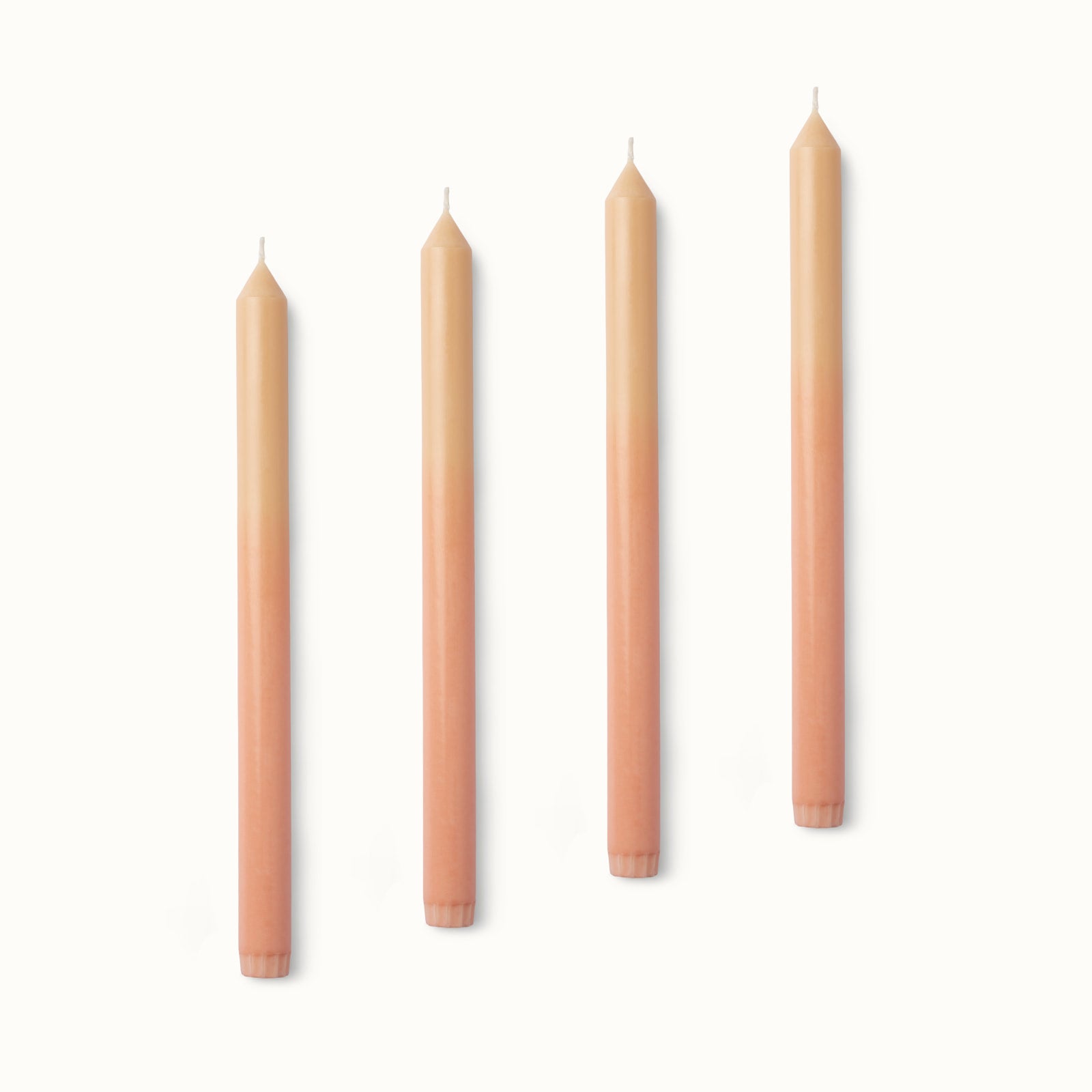 Duo stearinlys - 4 stk. Lakserosa / Strandbeige