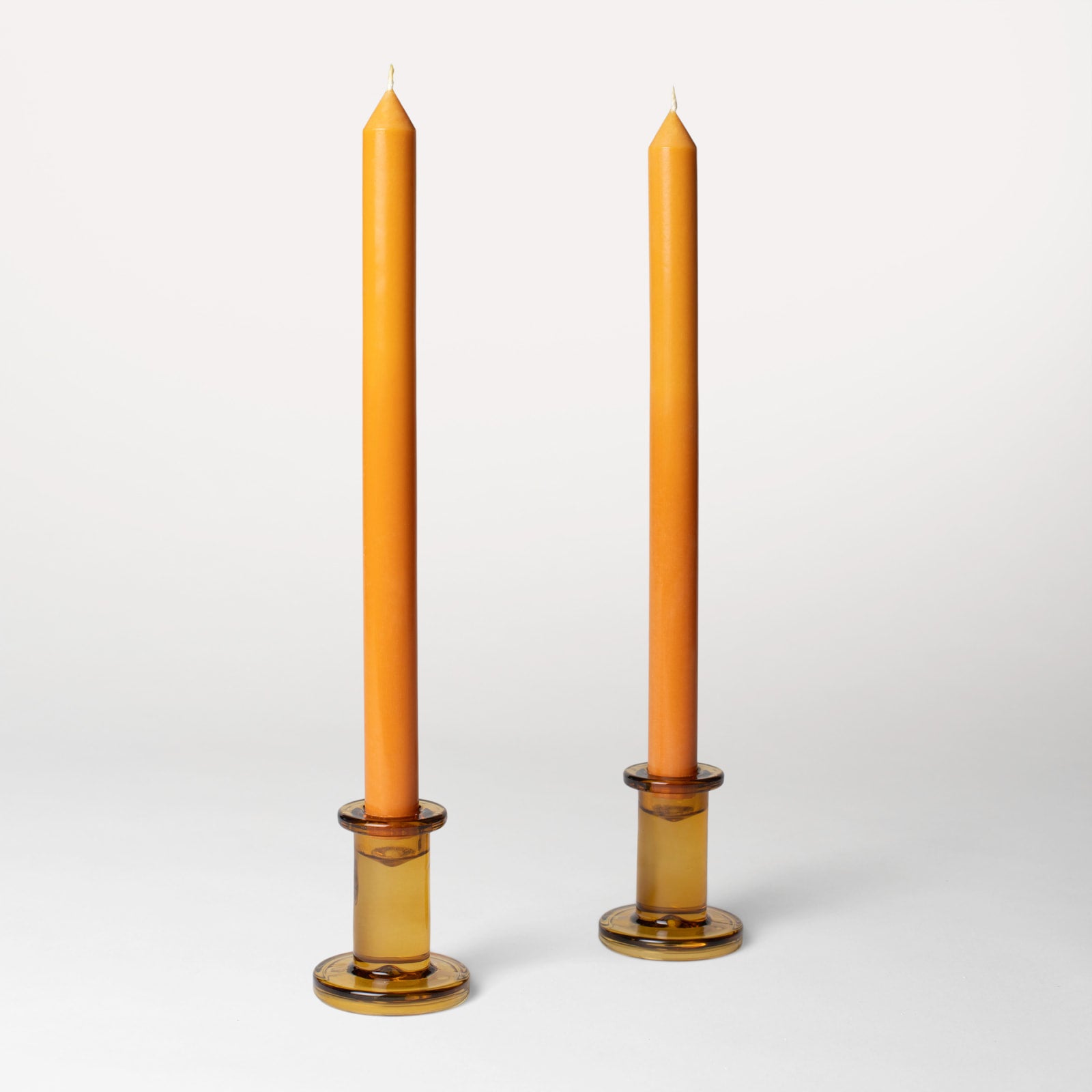 Duo stearinlys - 4 stk. Lakserosa / Strandbeige