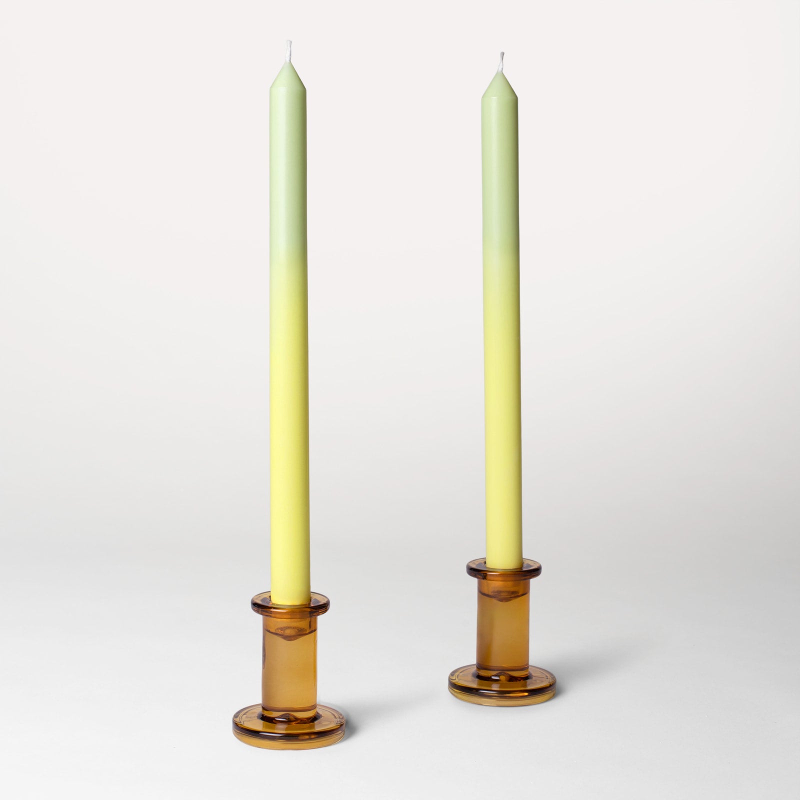 Duo stearinlys - 4 stk. Lakserosa / Strandbeige