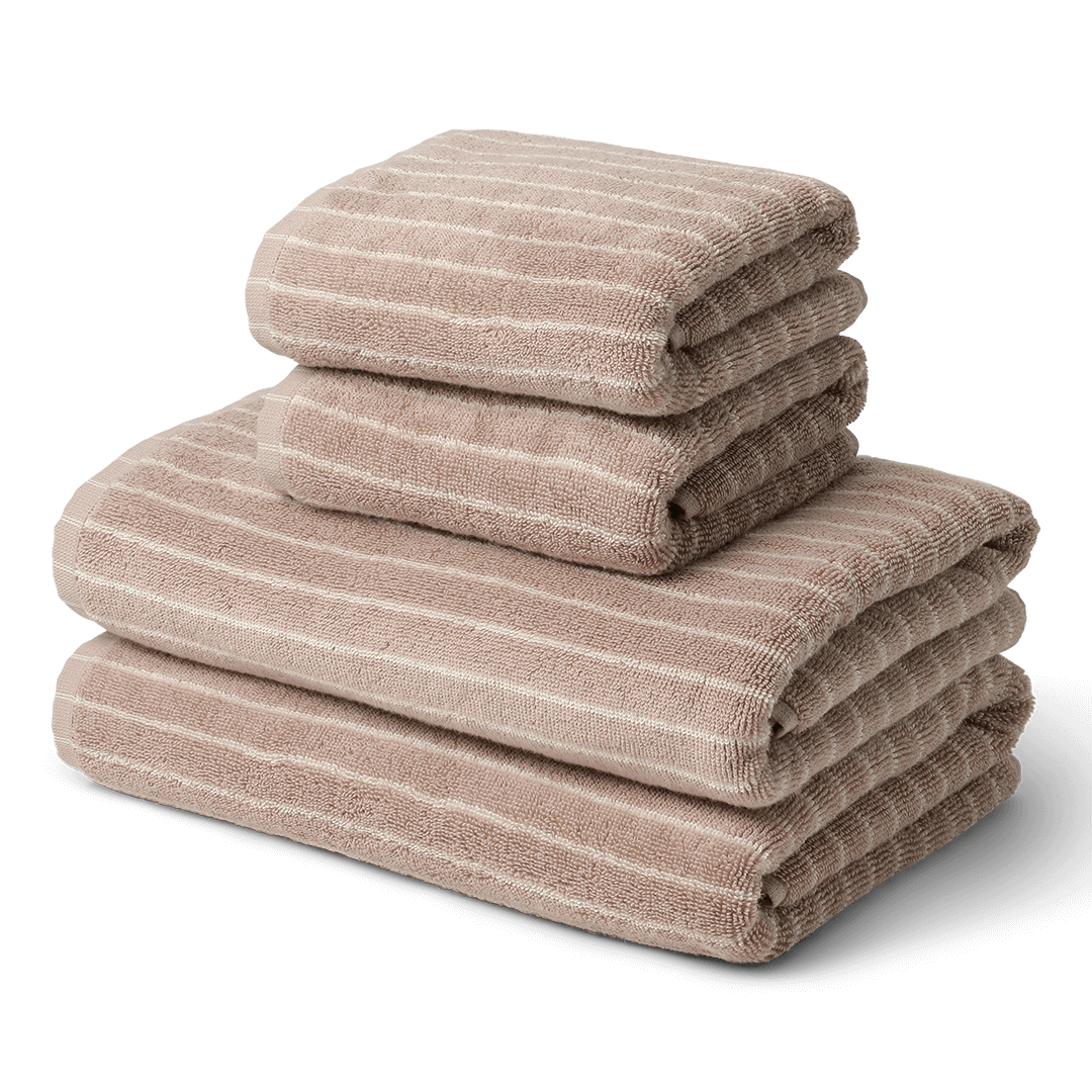 Havre/Perlemor Håndklepakke (4 stk)