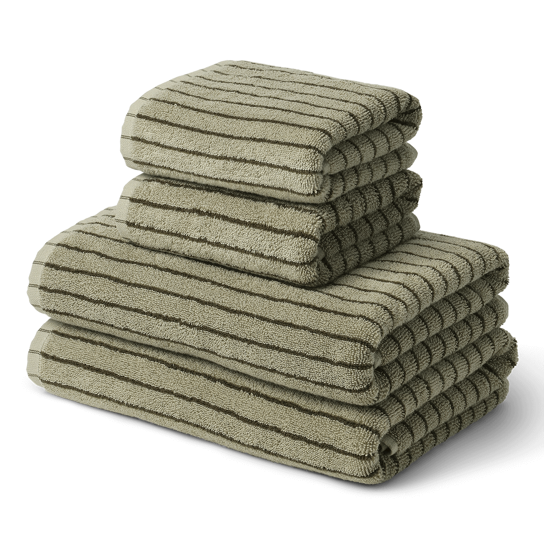 Pistasj/Mose Håndklepakke (4stk)