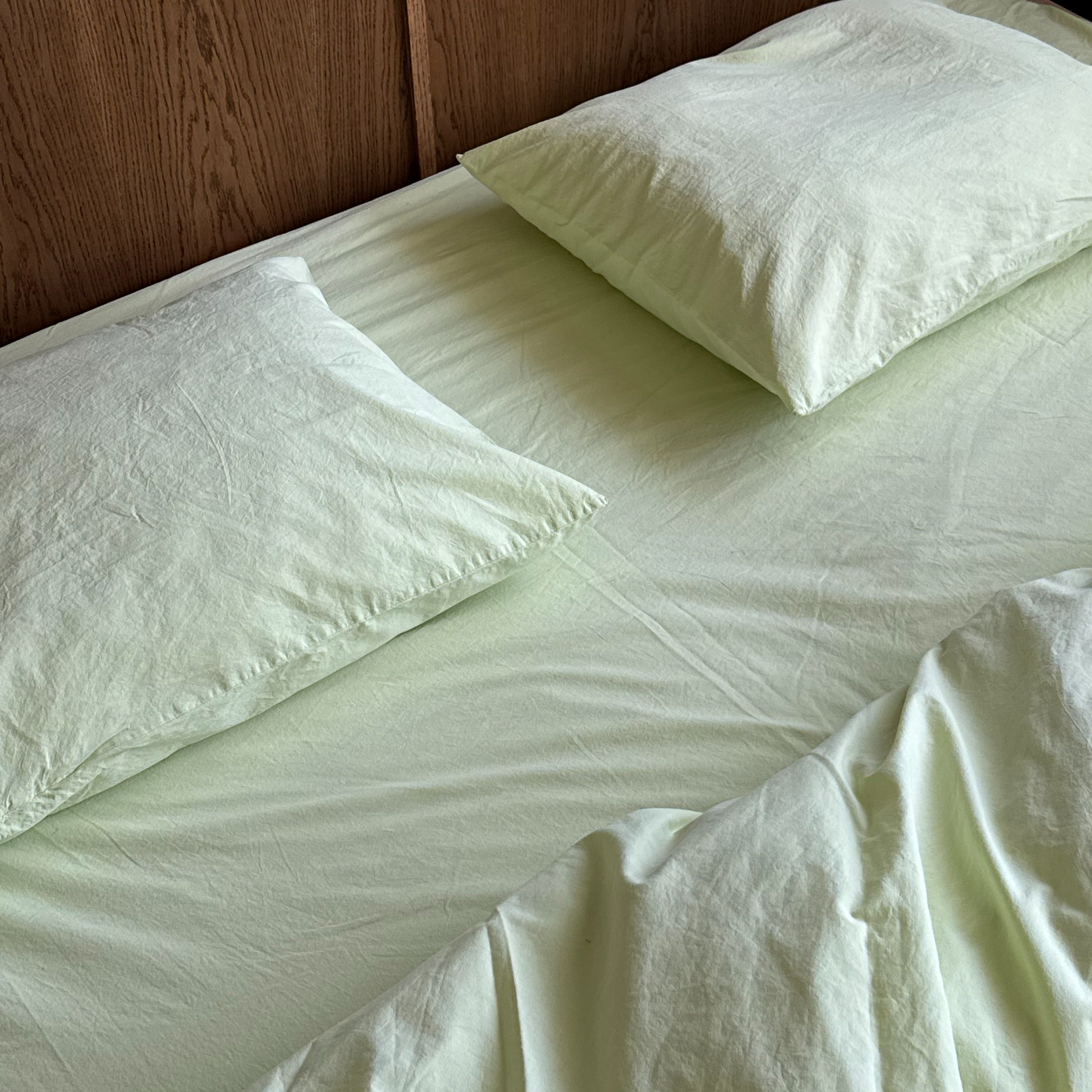 Pistasj Sengesett i percale