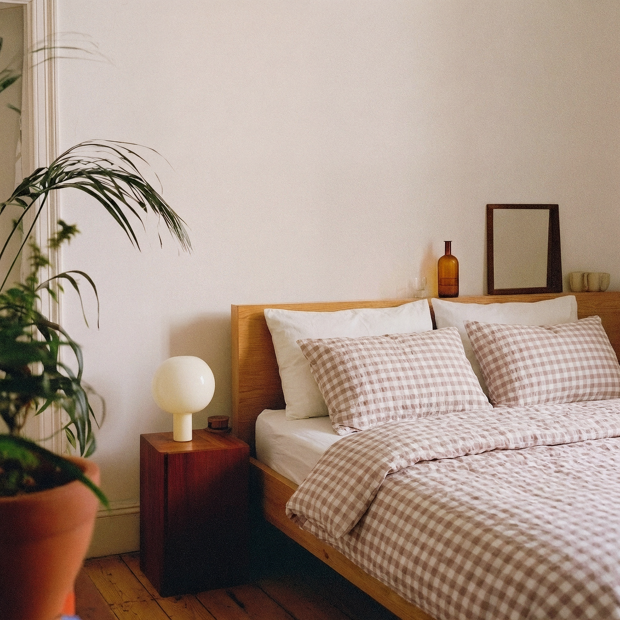 Havre/Bomull Sengesett i krepp