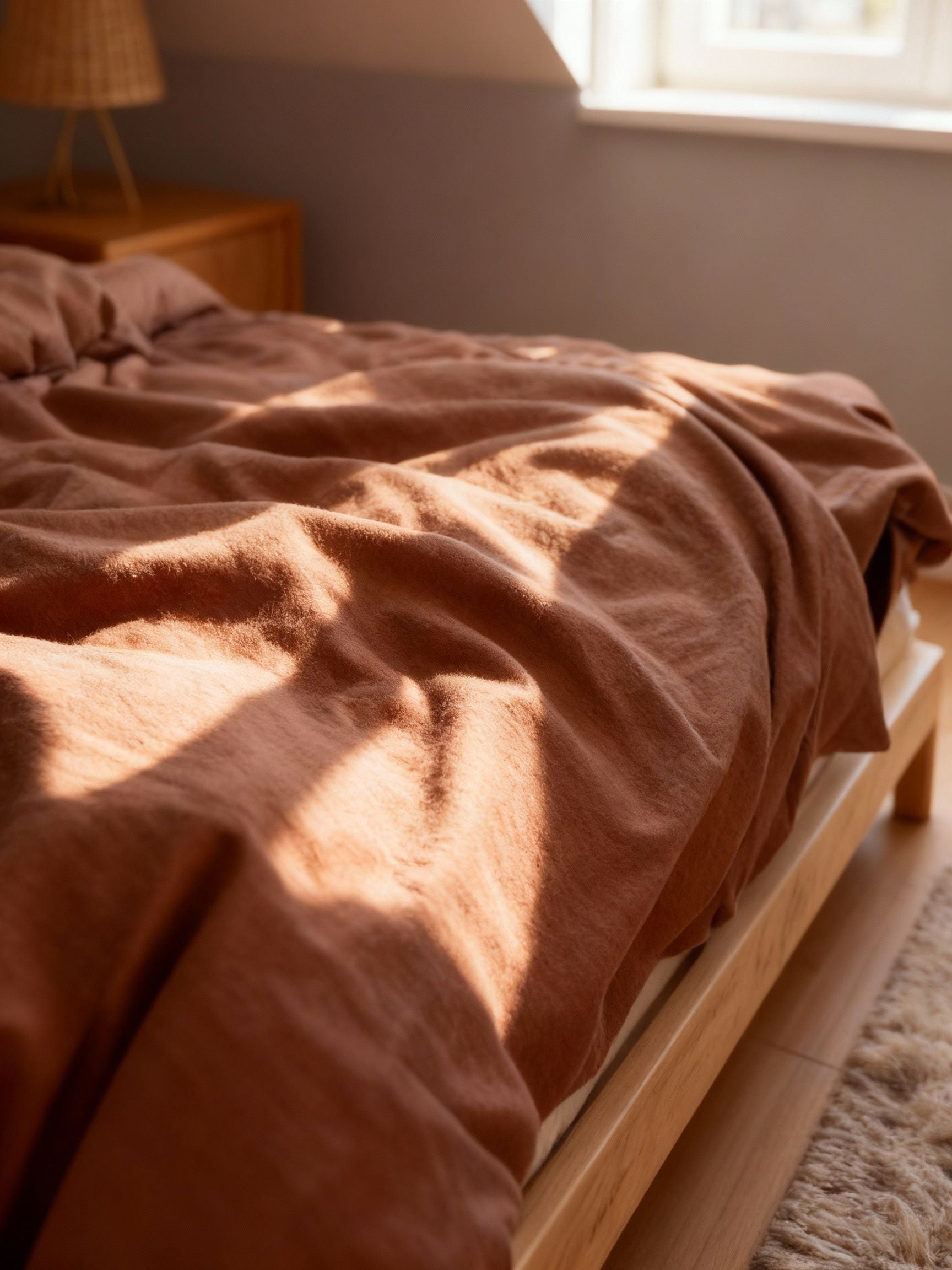 Terrakotta Sengesett i Flanell