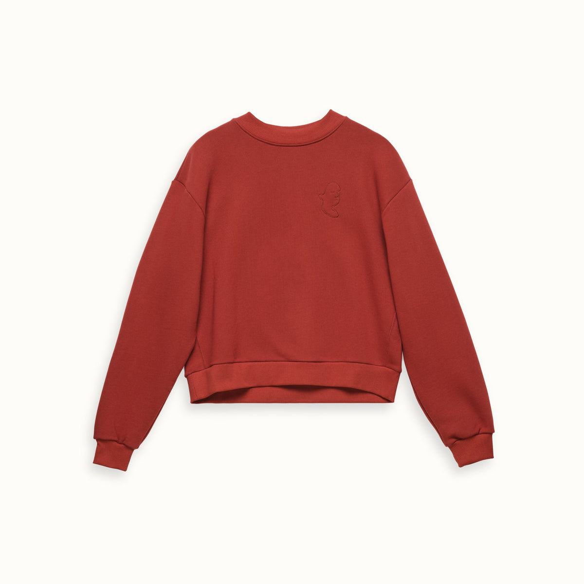 Rustrød Rossow Crewneck Dame