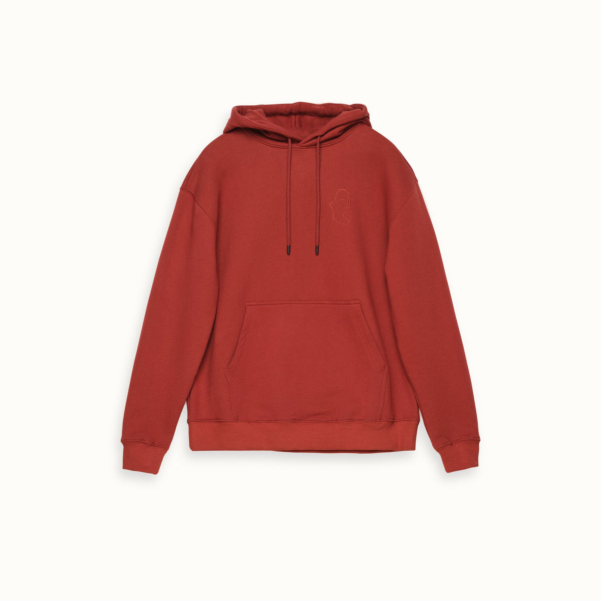 Rossow Hoodie Unisex Rustrød